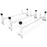 AA-Racks  Universal Aluminum Van Roof Rack Rain Gutter Mount Rooftop Cargo Carrier Racks - (AX27) - AA Products Inc