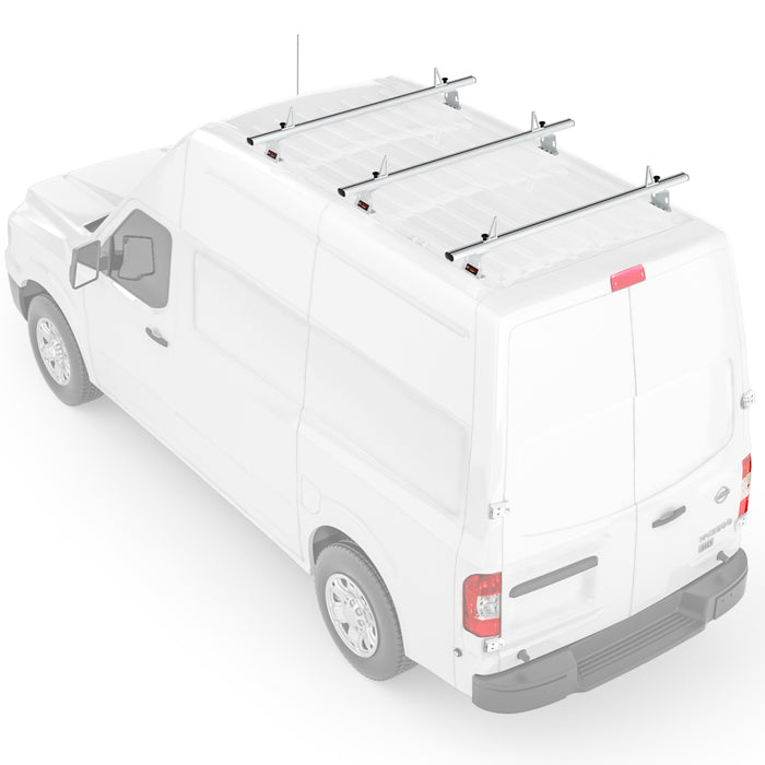 AA-Racks Aluminum Cross Bar Van Roof Top Rack Cargo Carrier for Nissan NV 2012-On (AX302-NV) - AA Products Inc