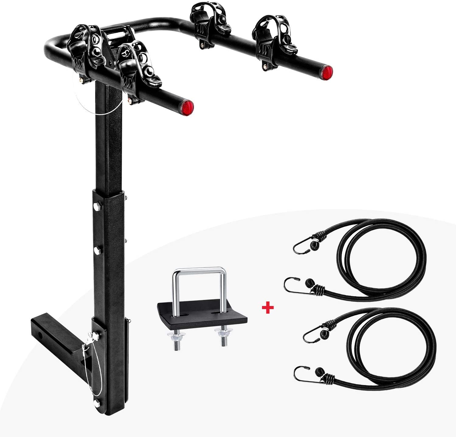 AA Products 2 Bike Rack Platform Hitch Mount Rack Foldable Bicycle