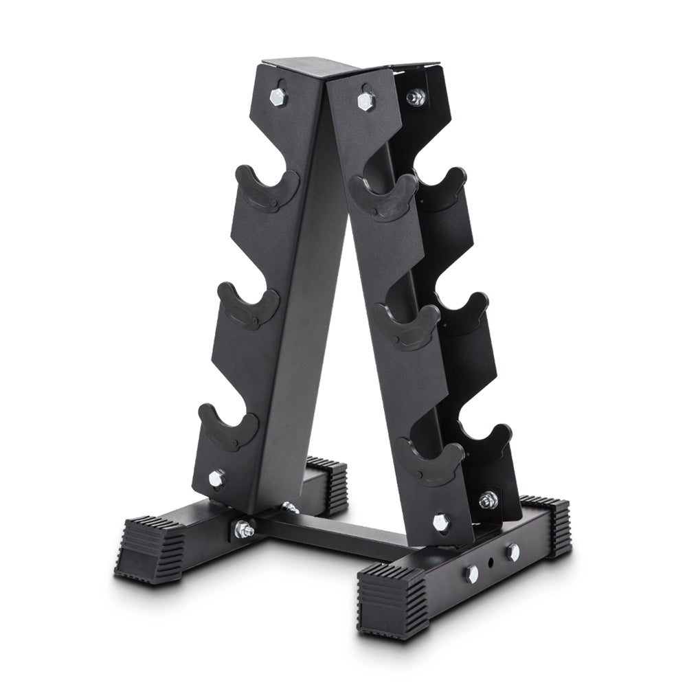 S.Y. Home & Outdoor A-Frame Dumbbell Rack Stand Only, 3 Tier Steel ...