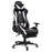 AA Products Gaming Chair High Back Ergonomic Computer Racing Chair Adjustable Office Chair with Footrest, Lumbar Support Swivel Chair - White - AA Products Inc