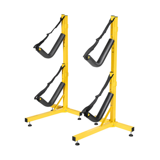 Double Kayak Storage Rack Free Standing Storage for Two Kayak, SUP, Canoe and Paddleboard, Indoor Outdoor or Garage(KS-03) - AA Products Inc
