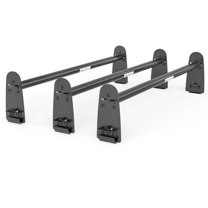 AA-Racks Universal Van Roof Ladder Rack Adjustable Rooftop Cargo Luggage Carrier Rack Ford Dodge Chevy - (X316) - AA Products Inc