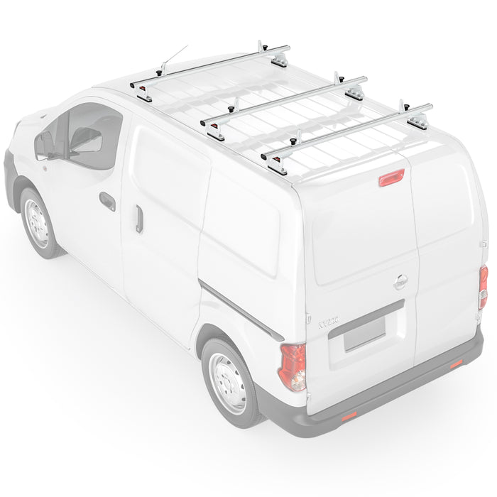 AA-Racks Model AX312 Aluminum Van Roof Rack Cross Bars Fits for 2013-On NV200/ 2014-On Transit Connect/ 2013-2017 City Express, 2/3 Bar 60''(AX312-60-NV/TR/CH) - AA Products Inc