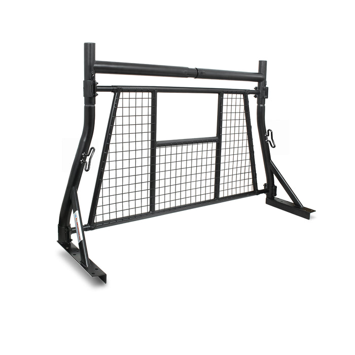 AA-Rack Adjustable Headache Rack Single Bar Extendable Pick-up Truck Rack with Protective Screen Set (X35-A-W) - AA Products Inc