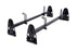 AA-Racks Universal Rain Gutter Van Ladder Roof Rack Adjustable Steel Rooftop Cargo Carrier Rack- Black/White (X27) - AA Products Inc