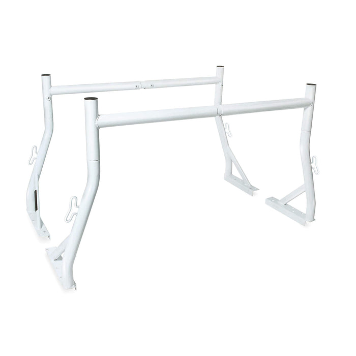 AA-Racks Universal 800 Lb 2 Bar Pick-up Truck Ladder Rack Utility Lumber Kayak Black/White (X35) - AA Products Inc