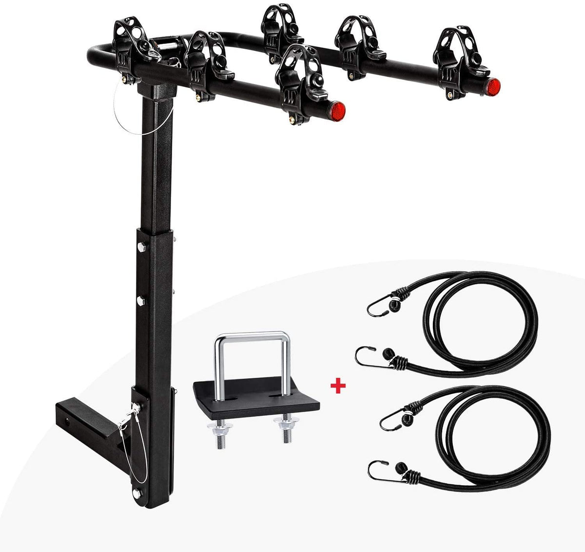 Aaa Ribbon Rack Bike Racks AA Products 3 Bike Rack Platform Hitch Mount Rack Foldable Bicycle Rac ...