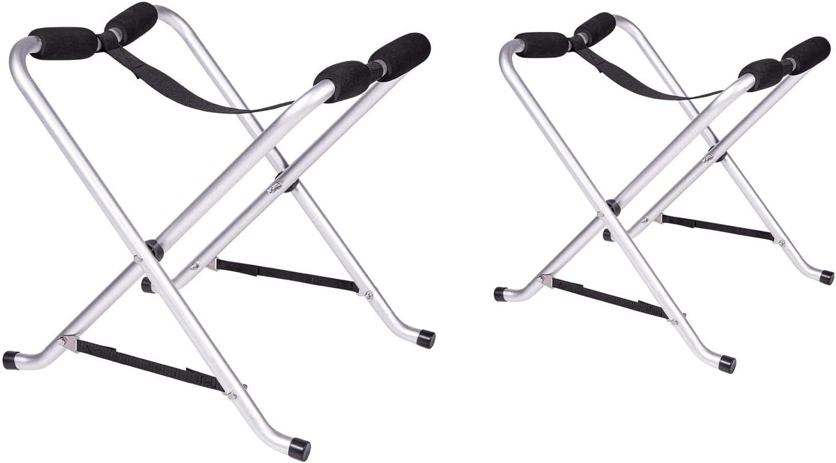 1 Pair Aluminum Folding Kayak Storage Rack Portable Boat Canoe SUP Pad ...