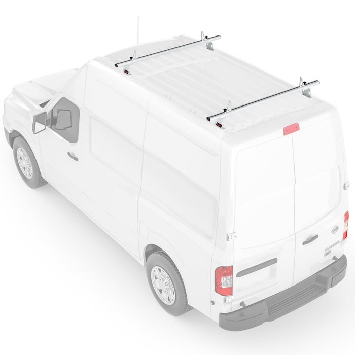 AA-Racks Aluminum Cross Bar Van Roof Top Rack Cargo Carrier for Nissan NV 2012-On (AX302-NV) - AA Products Inc