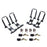 AA Racks Steel Double Folding Kayak Carrier Canoe J-Bar Roof Top Mount Racks for Car SUV Truck with Tie Down Straps (KX-200) - AA Products Inc