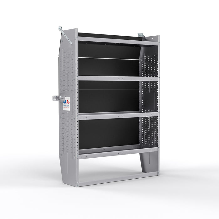 AA Products SH-6004 Steel Mid/ High Roof Van Shelving Storage System Fits Transit, NV, Promaster and Sprinter, Van Shelving Units, 42''W x 60''H x 13''D - AA Products Inc