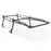 AA-Racks  Heavy Duty Pickup Truck Ladder Rack 1000Lbs with 55'' Long Cab Ext  Lumber Contractor - Black/ White (X39-LC) - AA Products Inc