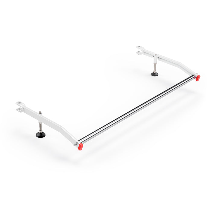 AA-Racks 62" Aluminum Bracket Stainless Steel Rear Cargo Roller Bar for Model AX302-PR Compatible Dodge RAM ProMaster Full-size Gloss White - AA Products Inc
