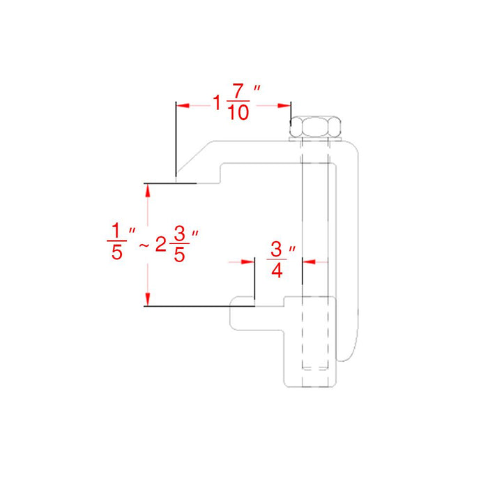 AA-Racks No Drilling Aluminum Ladder Rack Single Bar Pickup Truck Ladder Rack (Fits: Toyota Tacoma 2005-On) - (APX25-A-TA) - AA Products Inc