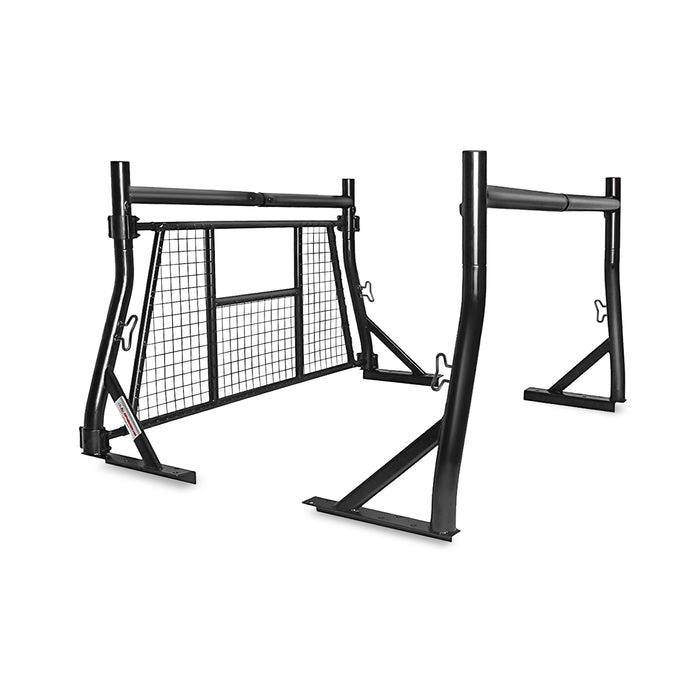 AA Racks Universal Pickup Truck Headache Racks Adjustable Back Rack w/ Window Guard Protection (X35-W) - AA Products Inc