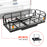 AA Products Hitch Mount Basket Foldable Storage Steel Cargo Carrier Rack, Fits 2 Trailer Mounted Hitches - Black(HCC-03) - AA Products Inc