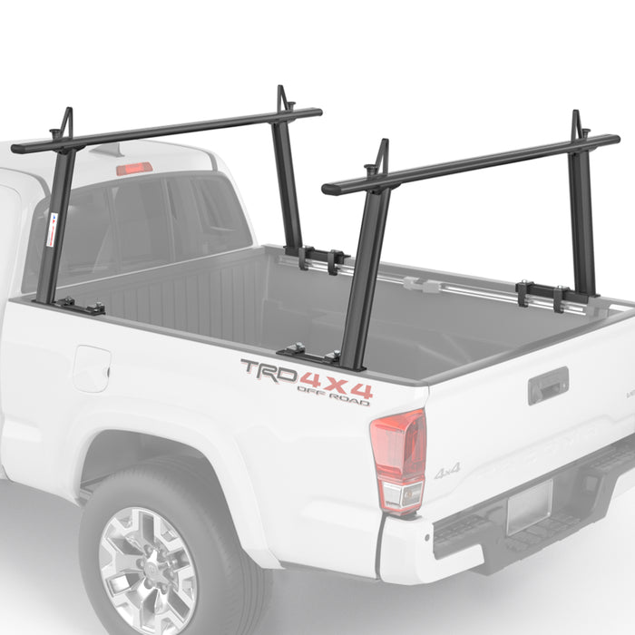 AA-Racks Truck Accessories No drill Aluminum Ladder Rack Adjustable Pickup Truck Racks (Fits: Toyota Tacoma 2005-On) - (APX25-TA) - AA Products Inc