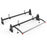 AA-Racks Universal Van Ladder Roof Racks Adjustable Steel Rack with Rear Cargo Roller - (RX27) - AA Products Inc