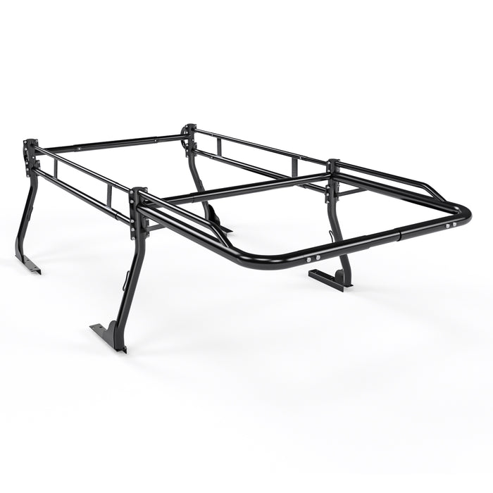 AA-Racks Model X31 Truck Bed Ladder Racks for Pickups with 55'' Side Bar Over Cab Ext. Lumber Utility Pipe Racks - Matte Black(2 Packages) - AA Products Inc