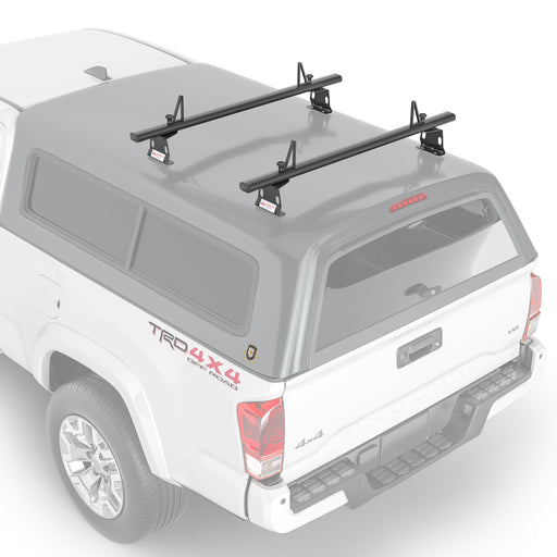 AA-Racks Aluminum 60" Universal Pickup Truck Topper Camper Shell Van Roof Rack with Load Stop Black/  White (ADX32-C) - AA Products Inc