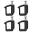 AA-Racks Mounting Clamp for Truck Cap, Camper Shell, Topper for a Short Bed Pickup Truck (Set of 4), (P-AC-02) - AA Products Inc