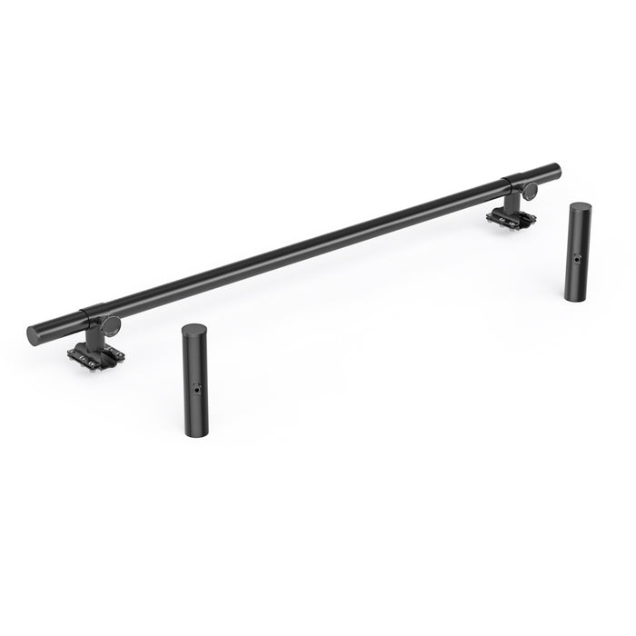 AA-Racks Pickup Truck Ladder Rack Removable Middle Crossbar and Rear Cross Bar - Black/ White (P39-MC/RC) - AA Products Inc