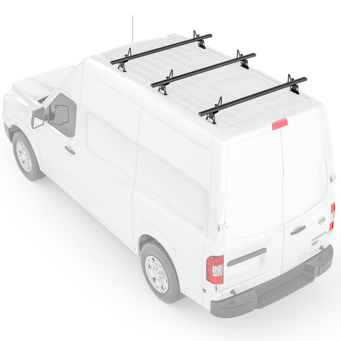 AA-Racks Aluminum Cross Bar Van Roof Top Rack Cargo Carrier for Nissan NV 2012-On (AX302-NV) - AA Products Inc