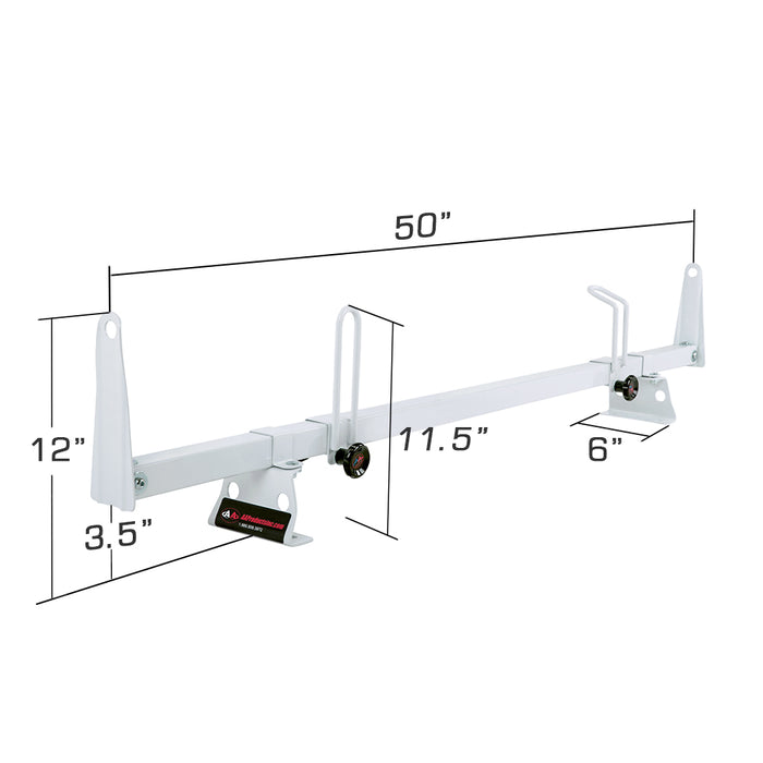 AA-Racks Model X202 Steel Van Roof Rack Cross Bars Fits 2013-On NV200/ 2014-On Transit Connect/ 2013-2017 City Express（X202-NV/TR/CH） - AA Products Inc