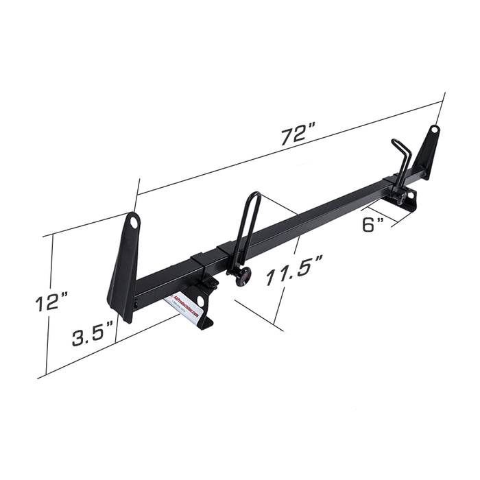 AA-Racks Model X202 Steel Van Roof Rack Cross Bars Fits 2013-On RAM ProMaster/ 2015-On Transit(X202-PR/TR) - AA Products Inc