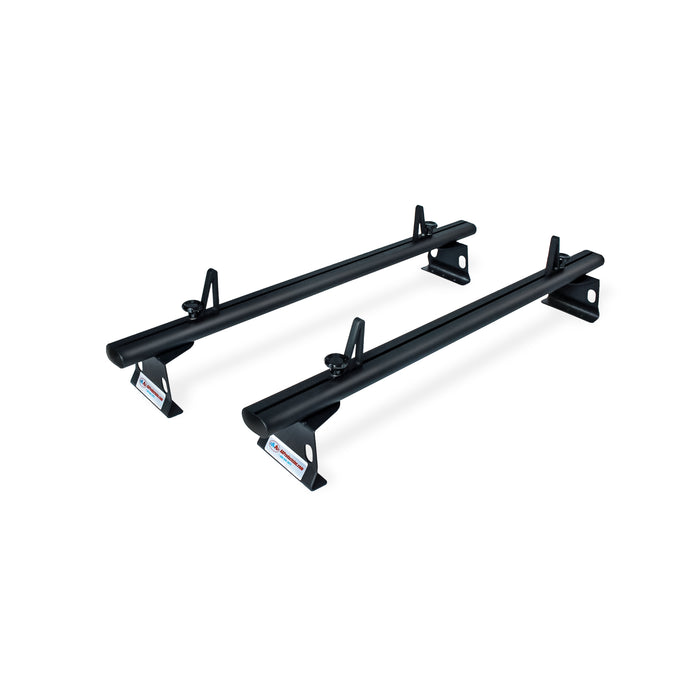 AA-Racks Model ADX302-NV Compatible NV200(2013-On) Aluminum 2 Bar (60") Van Roof Rack System w/ Ladder Stopper Black(ADX302-60(2)-BLK-NV) - AA Products Inc