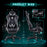 AA Products Gaming Chair High Back Ergonomic Computer Racing Chair Adjustable Office Chair with Footrest, Lumbar Support Swivel Chair - Grey - AA Products Inc