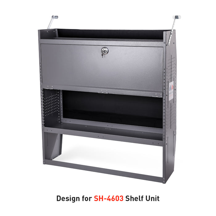 AA Products Door Kit For SH-4603(32" W * 46" H) Shelf Unit Shelf Accessories Grey (P-SH-4603DK) - AA Products Inc