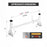 AA-Racks  Universal Aluminum Van Roof Rack Rain Gutter Mount Rooftop Cargo Carrier Racks - (AX27) - AA Products Inc