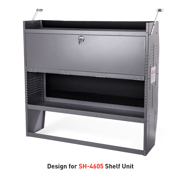 AA Products Door Kit For SH-4605(52" W * 46" H) Shelf Unit Shelf Accessories Grey (P-SH-4605DK) - AA Products Inc