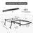 AA-Racks Model X39 Short Bed Truck Ladder Rack Side Bar with Long Cab Ext, Aerodynamic Design with Front Wind Deflector Reduce Wind Noise(X39-LC-WD) - AA Products Inc