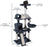 57” Cat Tree Tower for Indoor Cats Stand House Furniture, Multi-fun Kittens Activity Cat Condo with Hammock Cat Scratcher Plush Perch for Play Rest - AA Products Inc