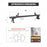 AA-Racks Aluminum 60" Universal Pickup Truck Topper Camper Shell Van Roof Rack with Load Stop Black/  White (ADX32-C) - AA Products Inc