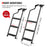 AA Product 3 Steps Tailgate Ladder Foldable Pickup Truck Tailgate Ladder with Steel Wide Pedal Non-Slip Sturdy for Truck Easy Install Durable Steel Omni-Directional Ladder Rack Capacity 660 lbs(PTL-02) - AA Products Inc