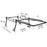 AA-Racks  Heavy Duty Pickup Truck Ladder Rack 1000Lbs with 55'' Long Cab Ext  Lumber Contractor - Black/ White (X39-LC) - AA Products Inc