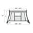 AA Racks Universal Pickup Truck Headache Racks Adjustable Back Rack w/ Window Guard Protection (X35-W) - AA Products Inc