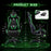 AA Products Gaming Chair High Back Ergonomic Computer Racing Chair Adjustable Gamer Chair with Footrest, Lumbar Support Swivel Chair – BlackGreen - AA Products Inc