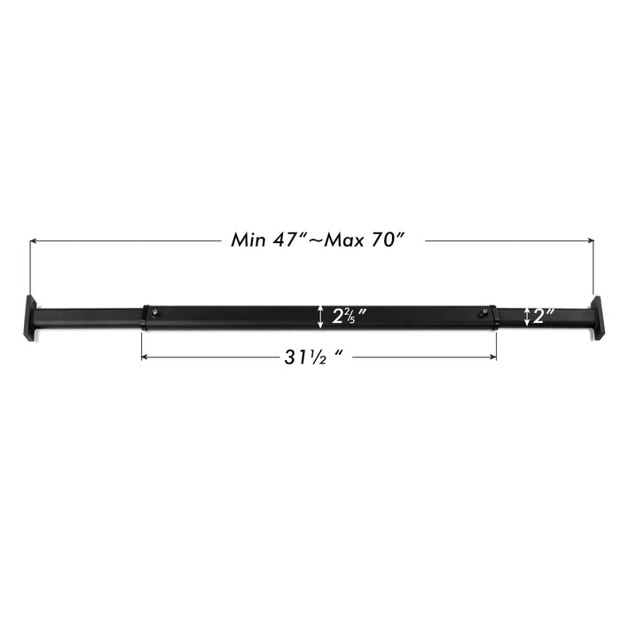 AA-Racks P-APX25 Adjustable Cross Bar for APX25 Pickup Truck Ladder Rack - Sandy White/Sandy Black (P-APX25-WG) - AA Products Inc