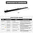 Steel 47" Ladder Rack Wind Deflector,Van Rack Accessory for Model X202 Series Black (P-X202-WD-L47-BLK） - AA Products Inc