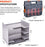 P-SH-Tote Shelf Kit for Van Shelving Storage, 3 Plastic Storage Box w/ 1 set Organizer Holder for Small Parts, Screws and Hardwares(P-SH-TSK) - AA Products Inc