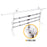 AA-Racks P-APX25 Adjustable Cross Bar for APX25 Pickup Truck Ladder Rack - Sandy White/Sandy Black (P-APX25-WG) - AA Products Inc