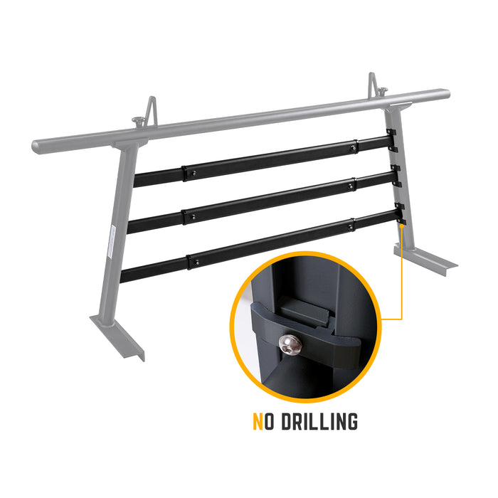 AA-Racks P-APX25 Adjustable Cross Bar for APX25 Pickup Truck Ladder Rack - Sandy White/Sandy Black (P-APX25-WG) - AA Products Inc
