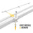 Steel 69" Ladder Rack Wind Deflector,Van Rack Accessory for Model X202 Series White(P-X202-WD-L69-WHT) - AA Products Inc