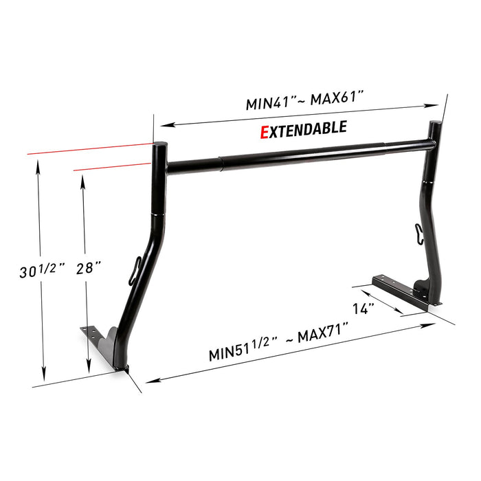 AA-Racks X31 Universal Pick-up Truck Utility Ladder Racks (X31) - AA Products Inc