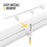 Aluminum 49" Ladder Rack Wind Deflector,Van Rack Accessory for Model AX302 Series(P-AX302-WD-L49-BLK/WHT） - AA Products Inc